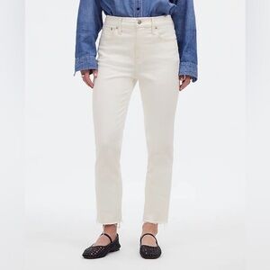 Madewell The Perfect Vintage Jean Tile‎ WhiteDenim MC495 Size 30